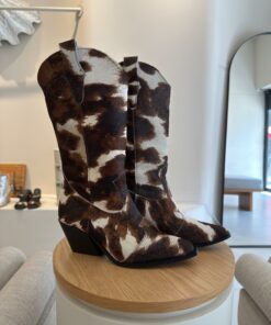 Sienna Piel Genuina Pelo Vaca Café Cavallino