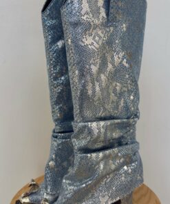 Renee Denim Snake Plata
